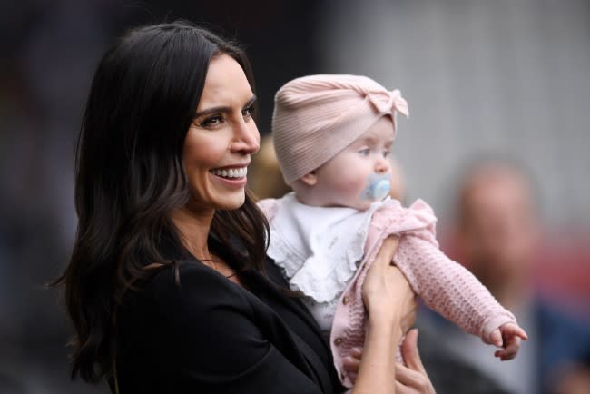 christine-lampard-baby-patricia-pitch-side