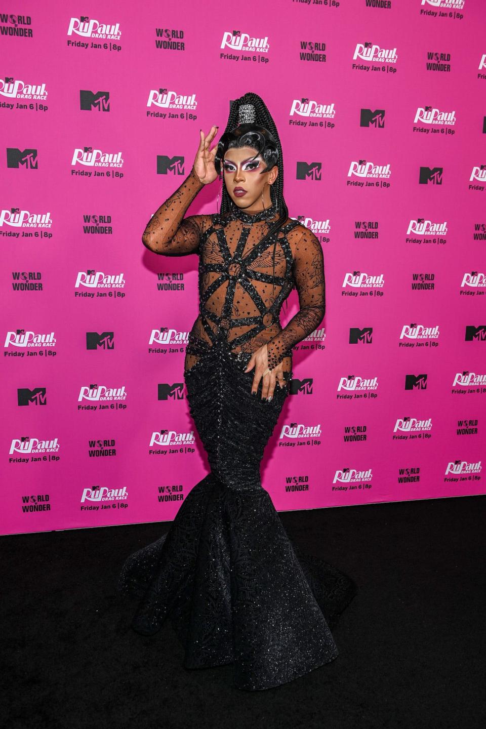 Jax at the "RuPaul's Drag Race" season 15 premiere on January 5, 2023.