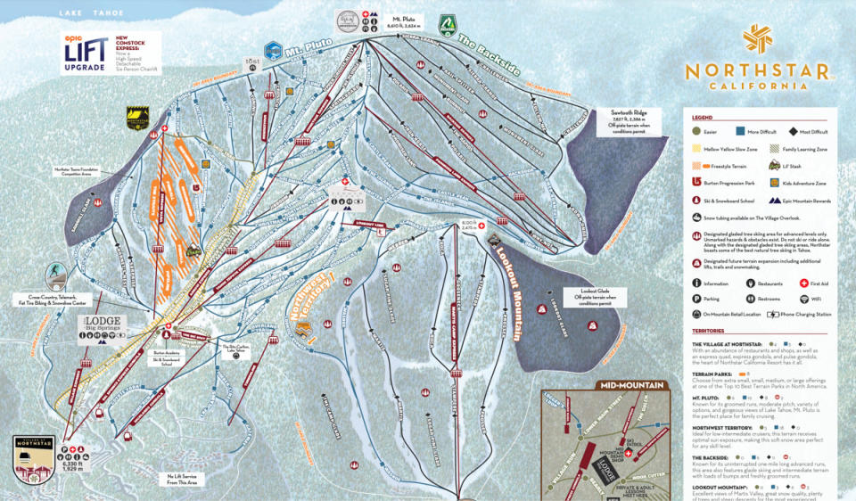 Trail map courtesy of <a href="https://www.northstarcalifornia.com/the-mountain/about-the-mountain/trail-map.aspx" rel="nofollow noopener" target="_blank" data-ylk="slk:Northstar California.;elm:context_link;itc:0;sec:content-canvas" class="link ">Northstar California.</a>