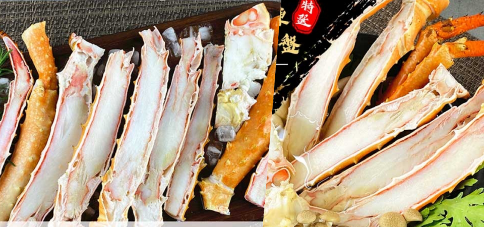 【秋季高級海鮮優惠】頂級鄂霍次克海鱈場蟹是選用3KG以上蟹的蟹腳。
