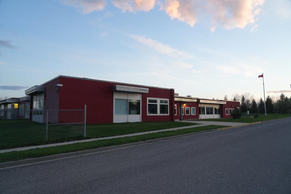 Enrolment numbers at Granum School pictured on May 12, 2024, have been declining, leading to concerns the school could close. The kindergarten to grade 9 school 60 kilometers northwest of Lethbridge will move to a 4 day week in the 2024/2025 school year in the hope of boosting enrolment.  