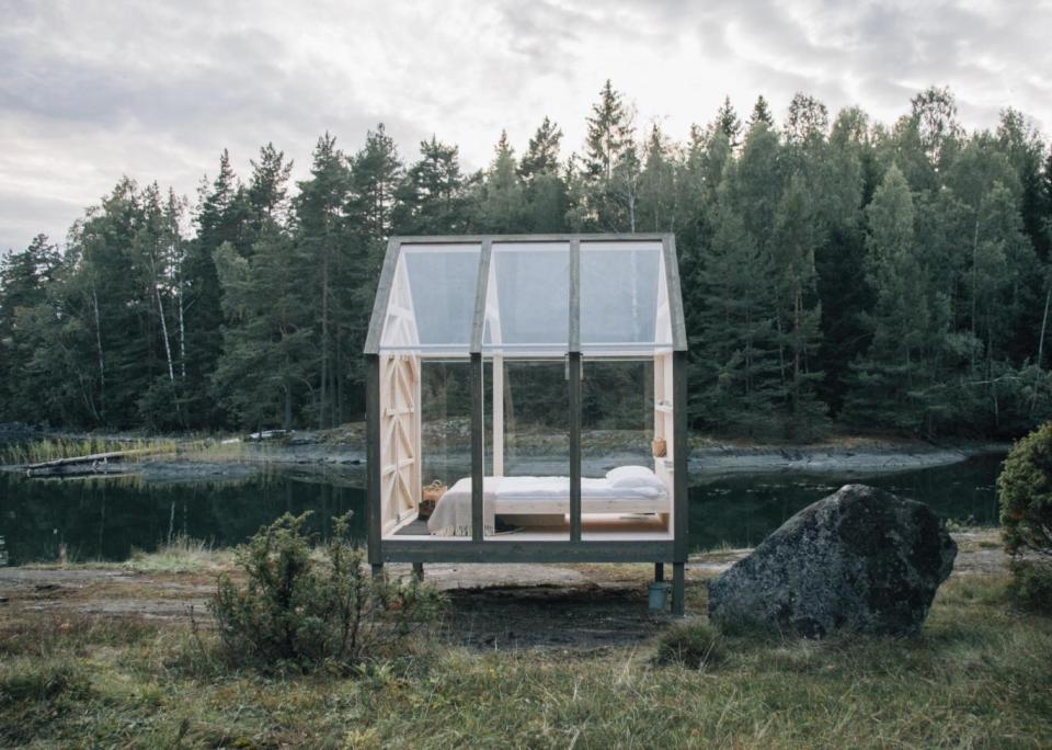 Glass cabins in Sweden