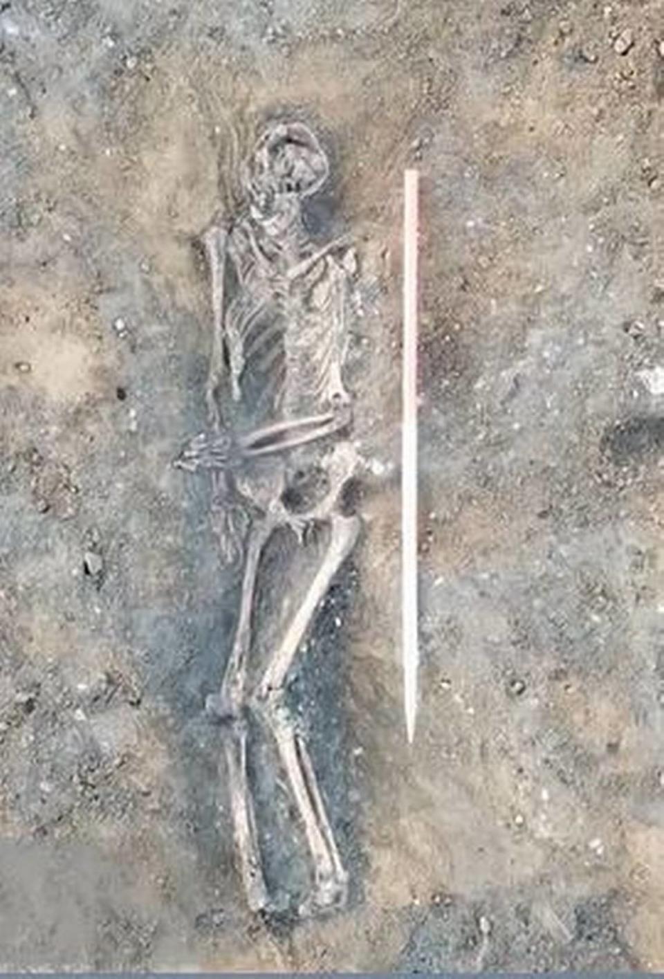 The skeletons are the only physical evidence discovered from the medieval abbey, according to experts.