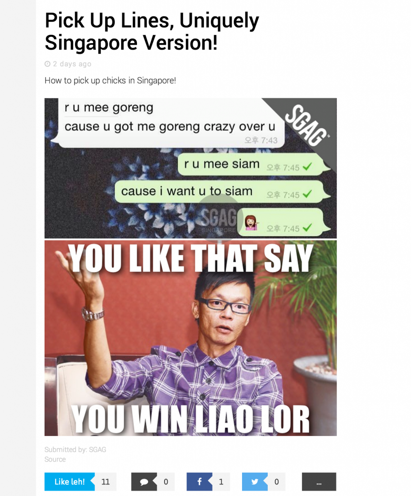 A SGAG meme.