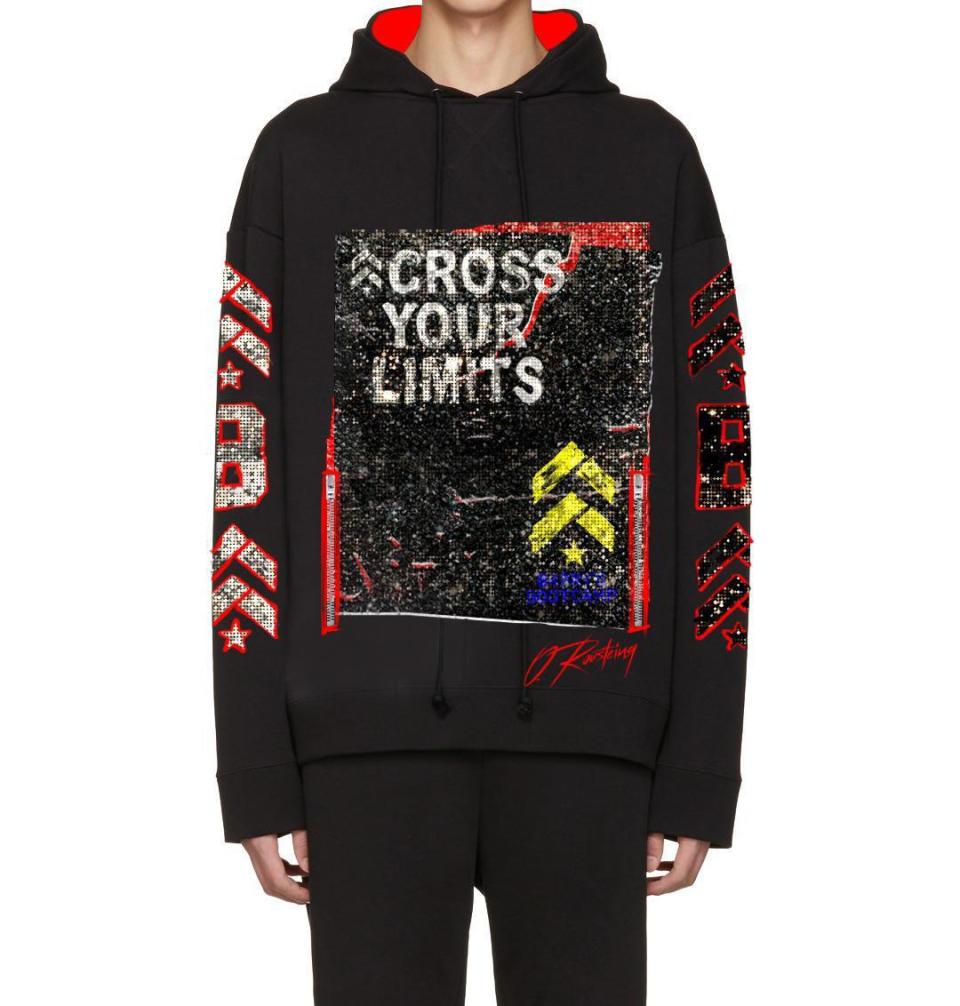 A hoodie from the Olivier Rousteing x Barry's Bootcamp partnership
