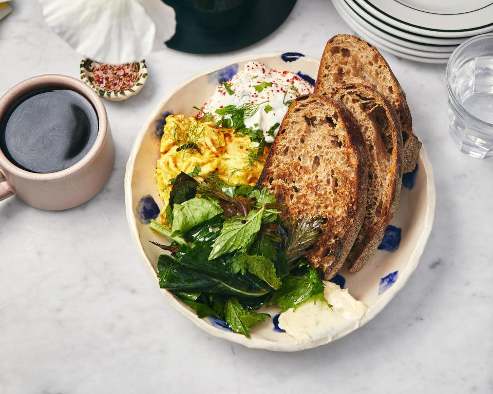 Spiced Eggs with Tzatziki