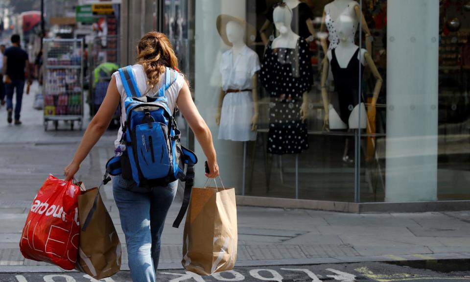 <span>The BRC said retailers were ‘discounting heavily to shift their summer stock, particularly for fashion and household goods’.</span><span>Photograph: Tolga Akmen/AFP/Getty Images</span>