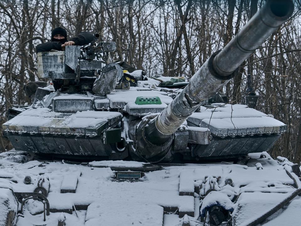 A Ukrainian tank (AP)
