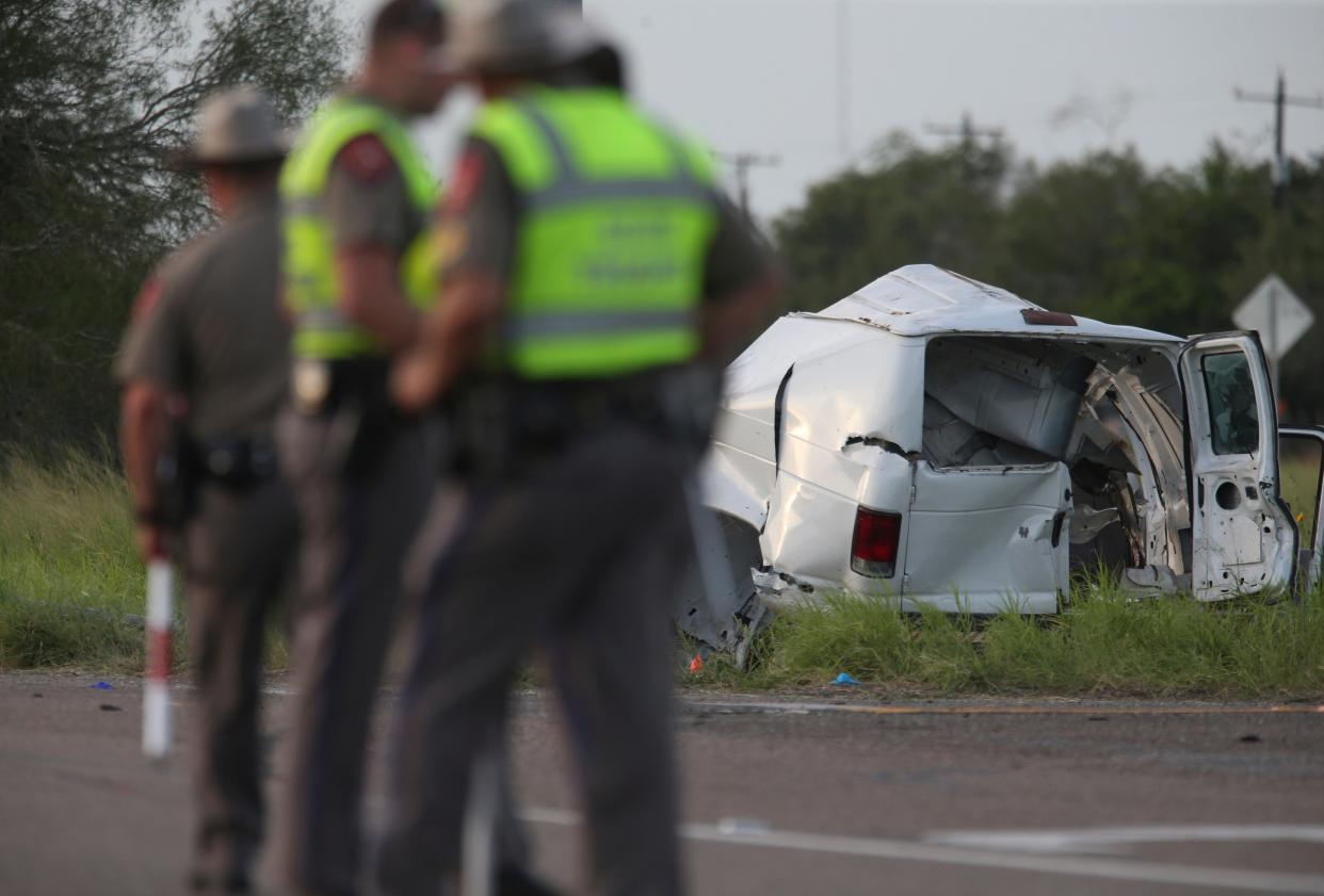 Overloaded Van Crashes (ASSOCIATED PRESS)