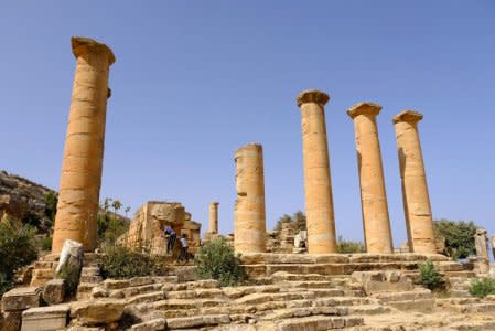 A general view of the ancient ruins of the Greek and Roman city of Cyrene, in Shahhat, Libya October  20, 2018. REUTERS/Esam Omran Al-Fetori