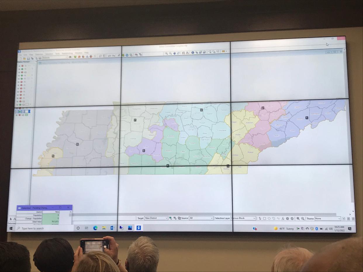 Tennessee House Republicans advanced a congressional redistricting plan on Wednesday, Jan. 12.