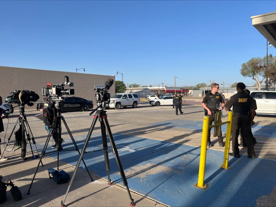 KSN News is one of several media organizations covering the first appearances of the four accused in the murder of two Kansas women. It is happening in Texas County, Oklahoma. (KSN Photo)