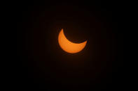 Solar Eclipse in Depoe Bay, Oregon, U.S. August 21, 2017. Location coordinates for this image are 44º48'35" N 124º 3'43" W. REUTERS/Mike Blake