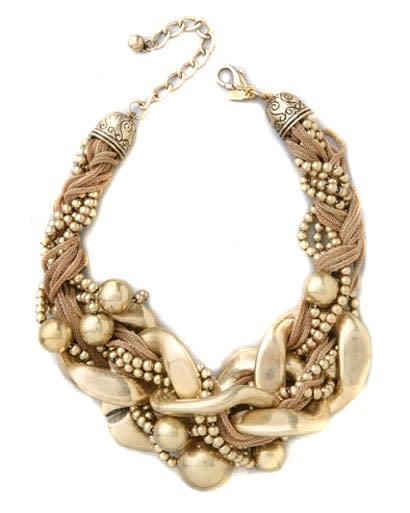 Kenneth Jay Lane gold necklace