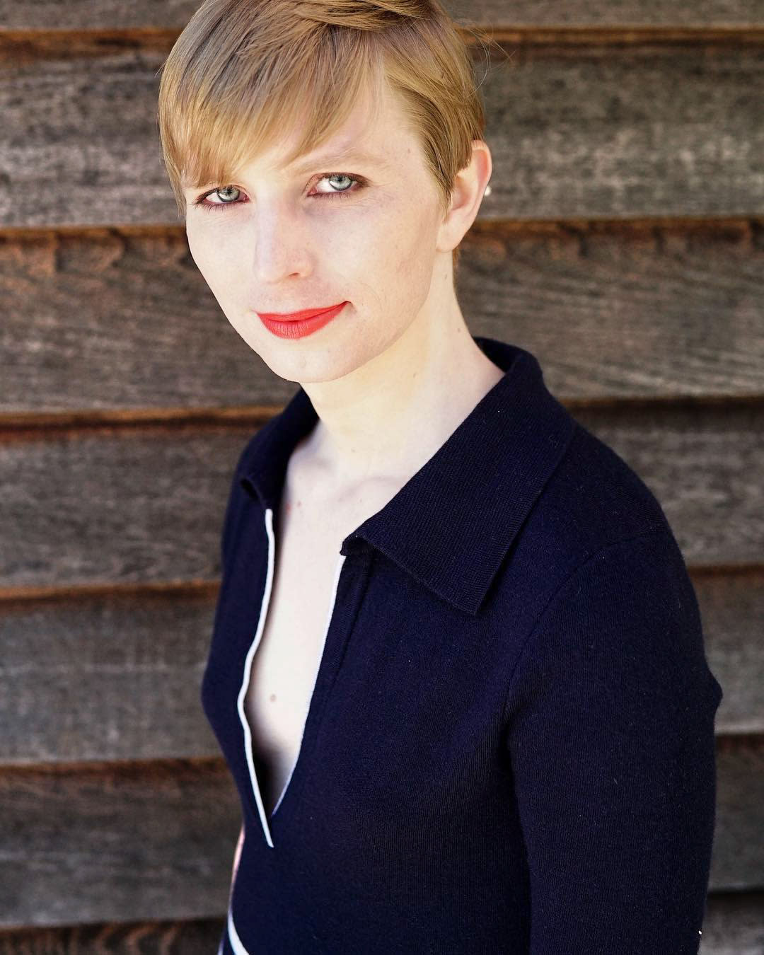 Chelsea Manning Poses In A Red Bathing Suit For Vogue Guess This Is What Freedom Looks Like 