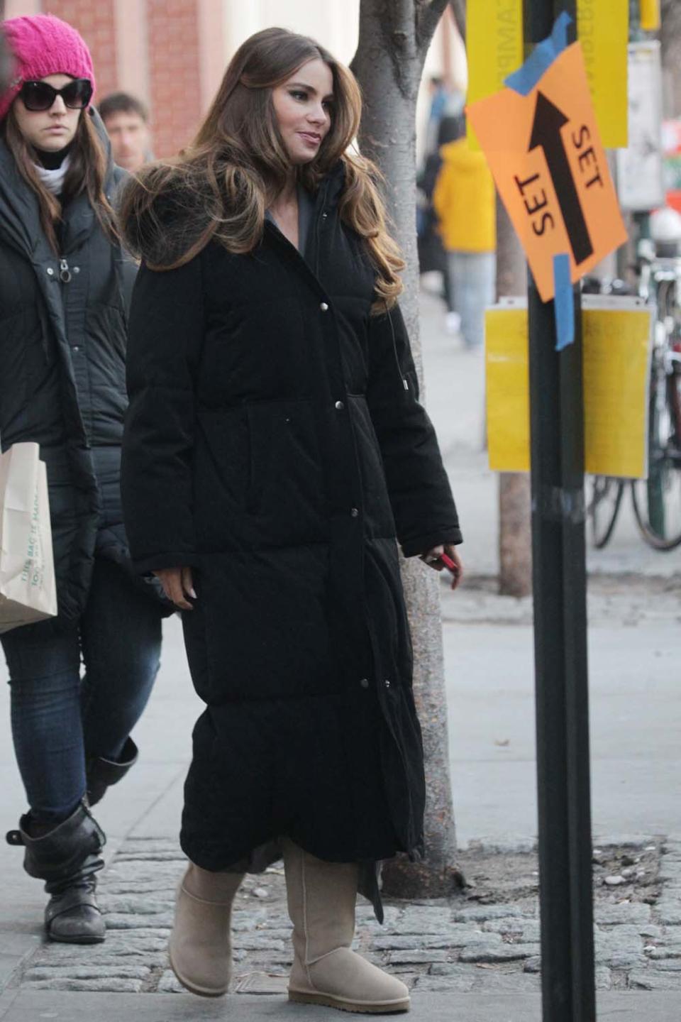 Sharon Stone y Sofía Vergara en set de película