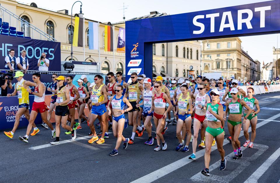 Bethan Davies recorded her best-ever finish at a major championships, coming home in 11th in the women's 35km racewalk. 