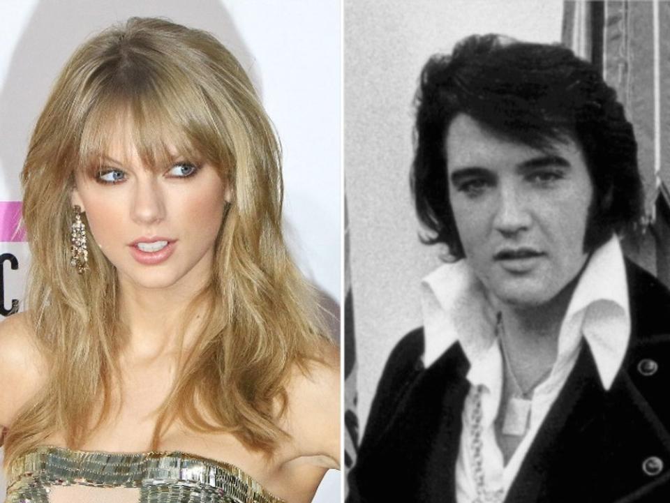 Gleichgezogen hat sie schon - knackt Taylor Swift bald einen jahrzehntealten Rekord von Elvis Presley? (Bild: ImageCollect/PHOTOlink / Joe Seer/Shutterstock)