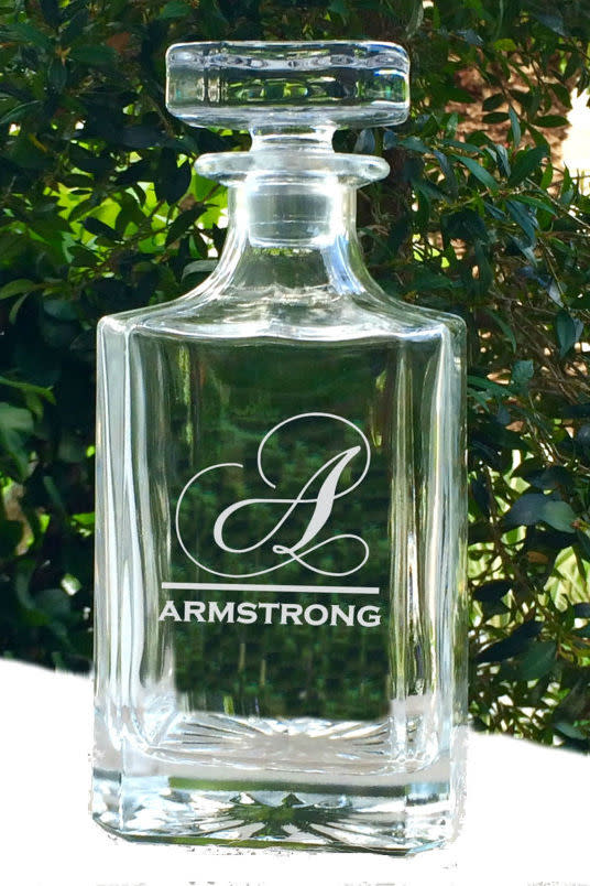 Monogrammed Decanter