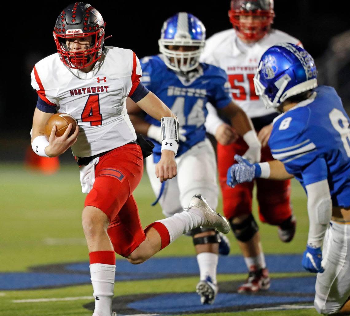 Northwest quarterback Jake Strong is committed to Texas Tech and has over 5,000 followers on Twitter.