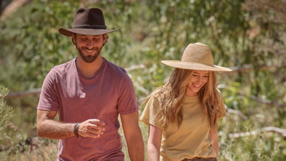 Sebastián Zurita and Alycia Debnam-Carey in “The Lost Flowers of Alice Hart” (Prime Video)