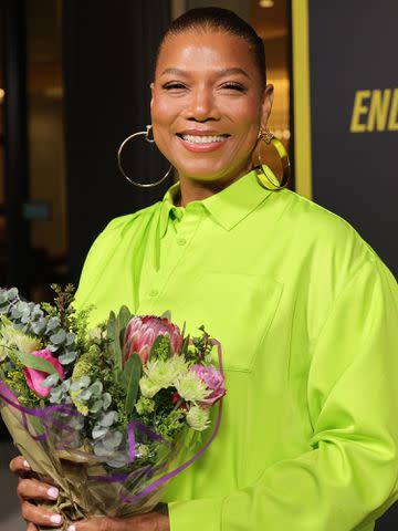 <p>Momodu Mansaray/Getty</p> Queen Latifah attends the Los Angeles Premiere Of Netflix's "End Of The Road" on September 06, 2022 in Hollywood, California.