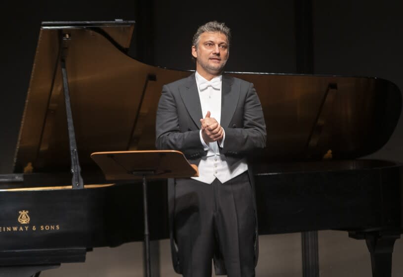 After several cancellations in Europe, stellar tenor Jonas Kaufmann appears at the Broad Stage in Santa Monica.