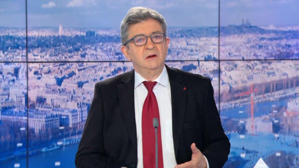 Jean-Luc Mélenchon était l'invité de BFMTV ce jeudi. - BFMTV