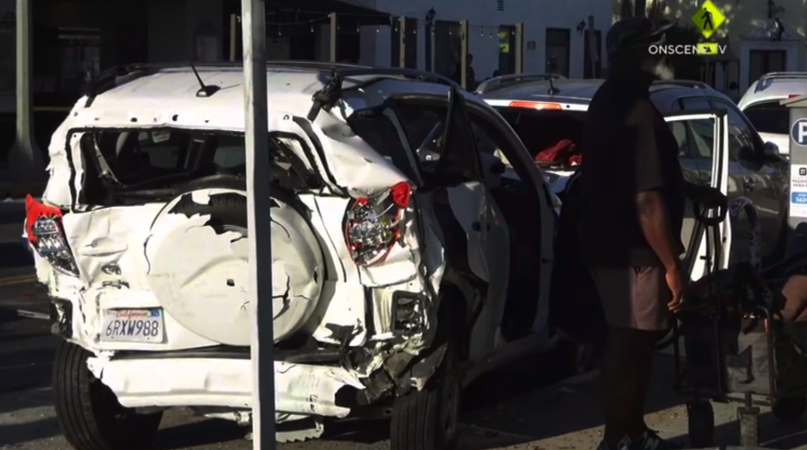 Long Beach pursuit crash