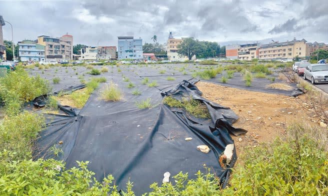 南投縣南投市藍田街重劃地，將興建青年住宅。（廖志晃攝）