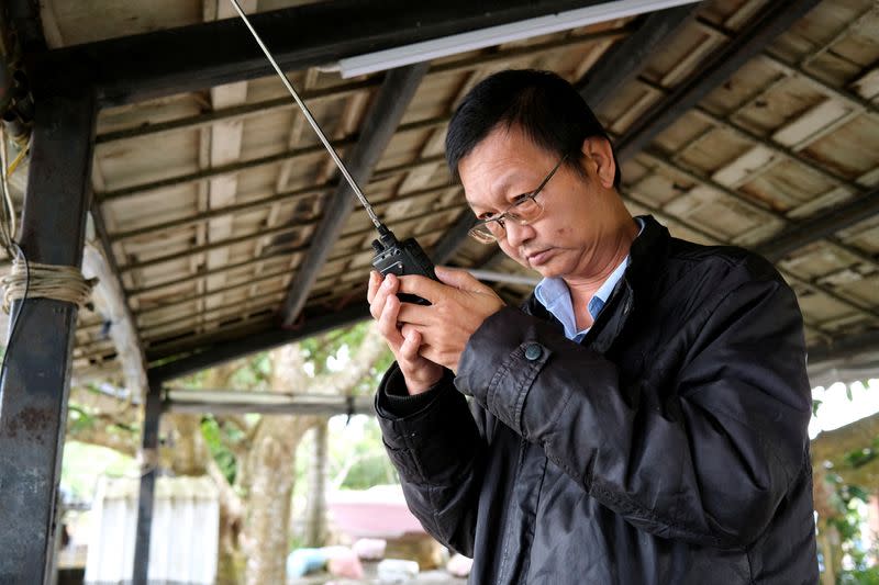 Radio enthusiast Robin Hsu at a cafe in Pingtung