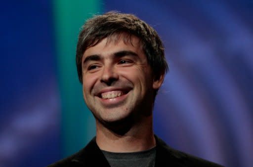 Co-founder of Google Larry Page, pictured during a gathering in New York, in 2007. Google has delivered a double-shot of good news to investors, announcing soaring profits and plans for a long-desired stock split that will make its shares easier to trade