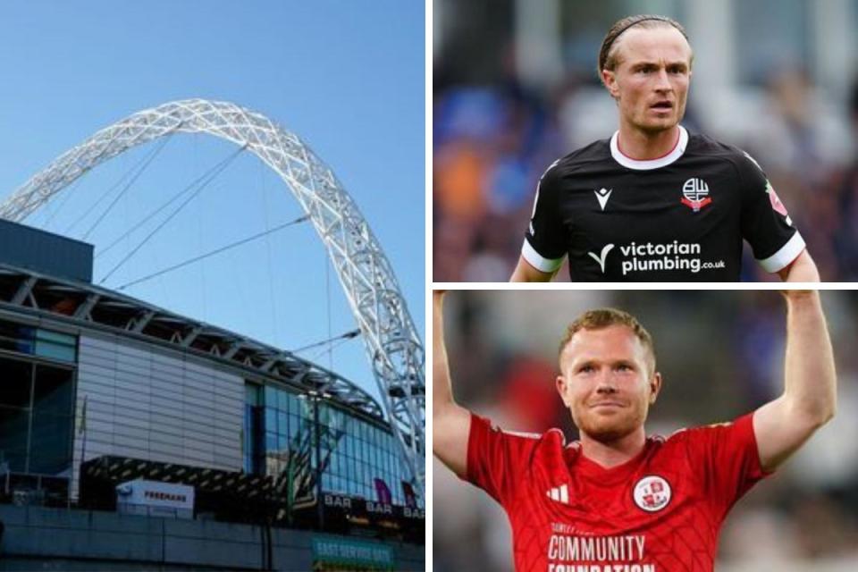 Kyle Dempsey, top right, and Adam Campbell, bottom right, are among the ex-Blues awaiting the EFL play-off finals this weekend <i>(Image: PA)</i>