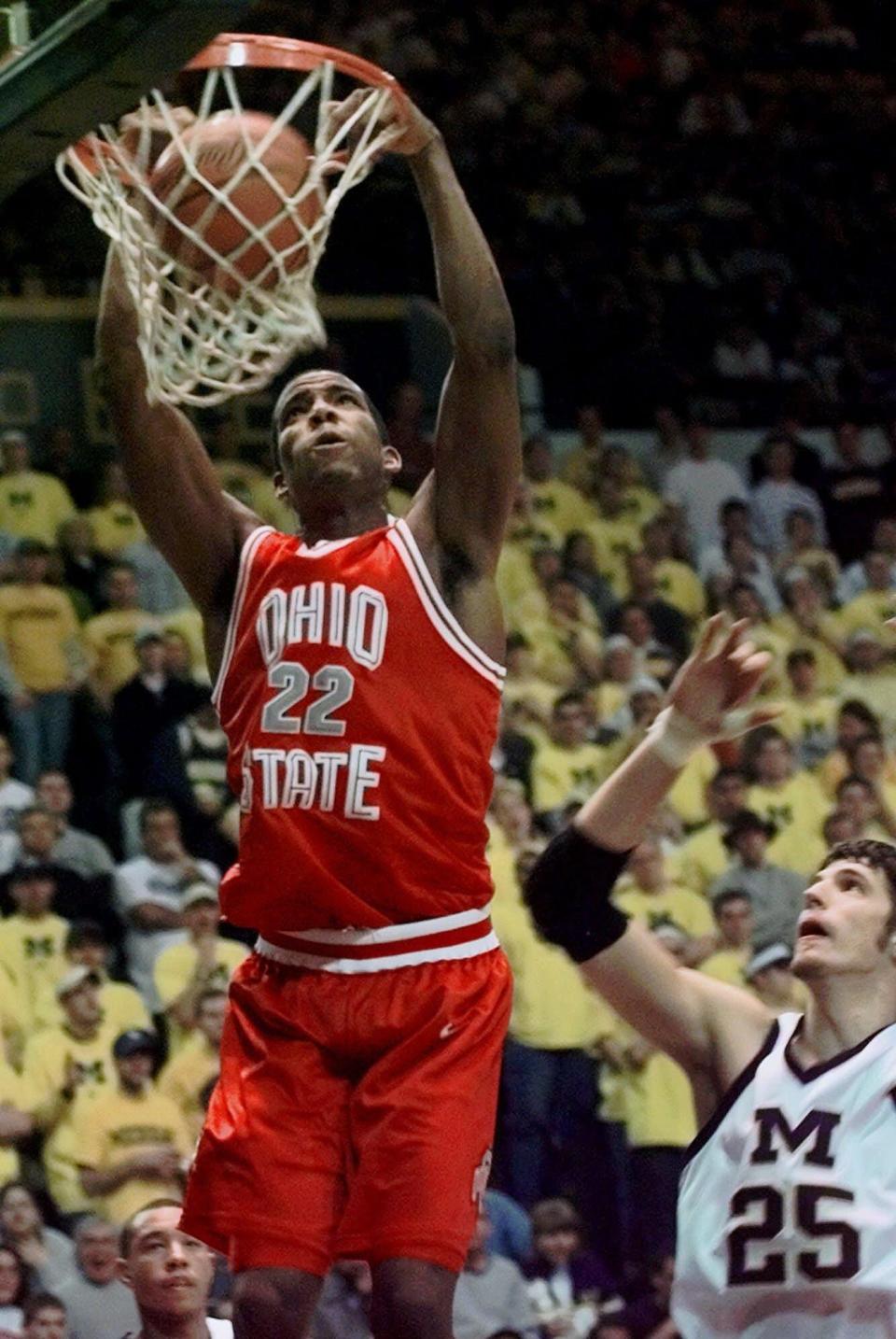 Ohio State's Michael Redd, now involved in community outreach in Columbus, was a star for the Buckeyes and the NBA's Milwaukee Bucks.