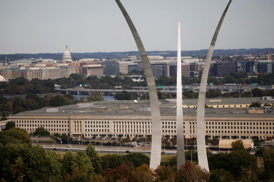 The Pentagon building is seen in Arlington, Virginia, U.S. October 9, 2020. REUTERS/Carlos Barria