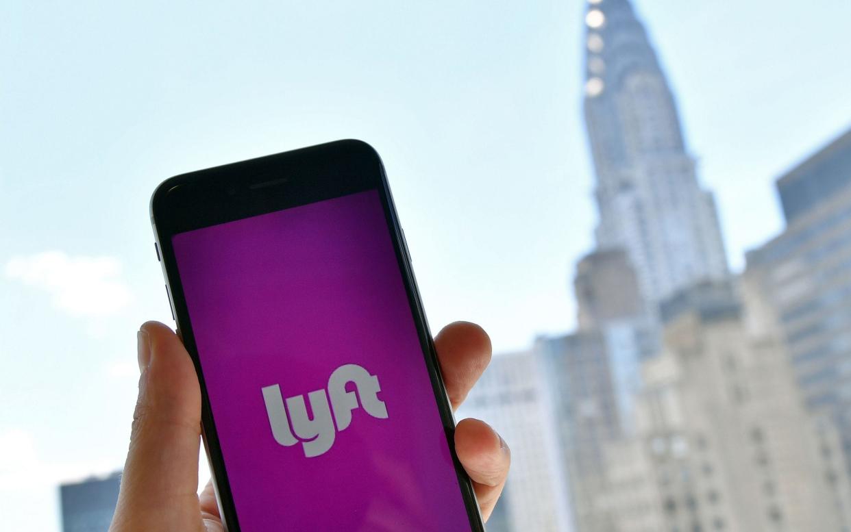 Lyft is currently only available in North America - AFP