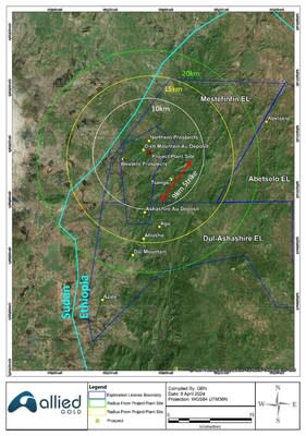 Figure 1 – Kurmuk, Ethiopia (CNW Group/Allied Gold Corporation)