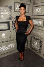 <p>Halle Berry dressed for success at <em>Variety</em>'s 4th annual Power of Women event with a cap sleeved, belted black dress. </p>