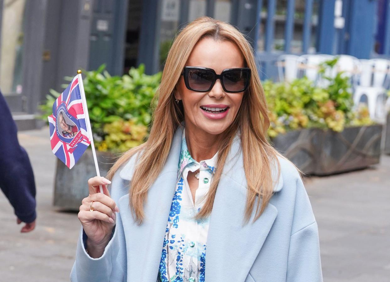 Amanda Holden leaves Global Radio in London. Picture date: Friday May 5, 2023.