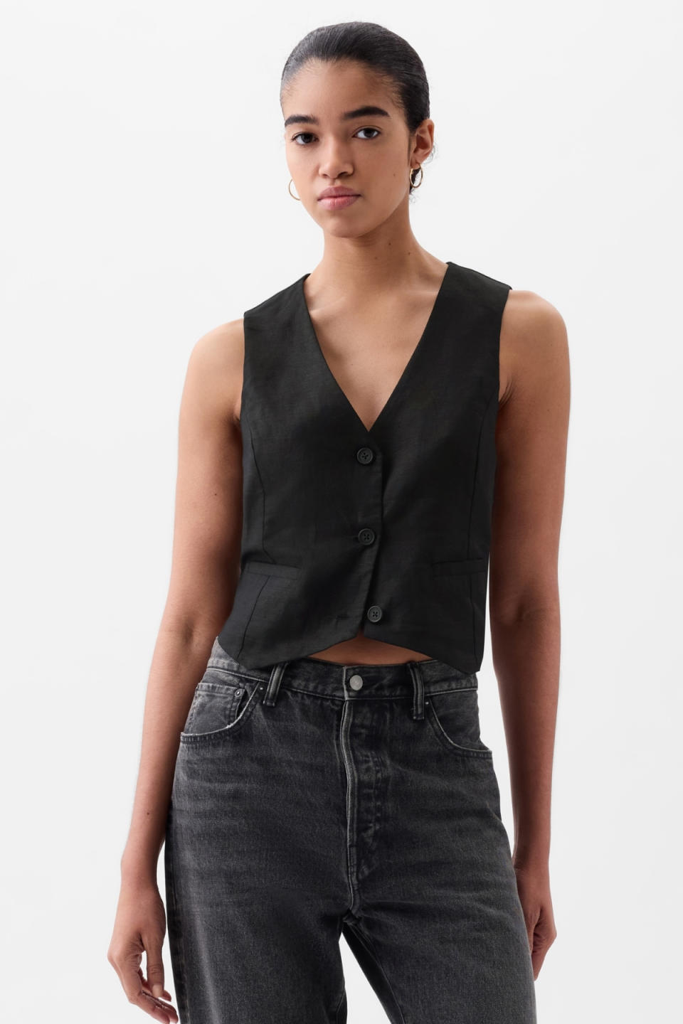 Gap Linen-Cotton Vest 