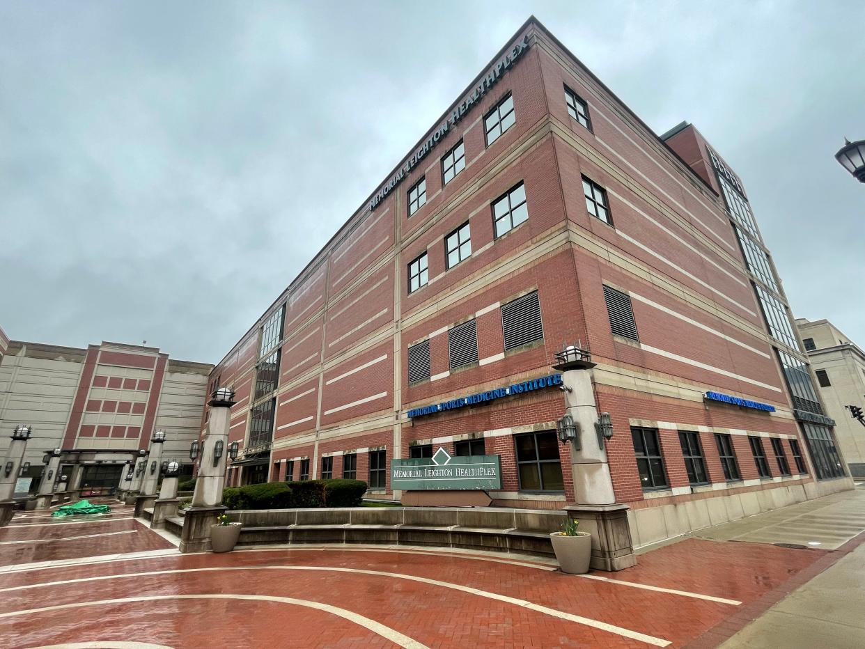 The Memorial Leighton Healthplex, at 111 W. Jefferson Blvd. in downtown South Bend. The YMCA of Greater Michiana will move into the third and fourth floor of the building, taking over Beacon Health System's fitness center.