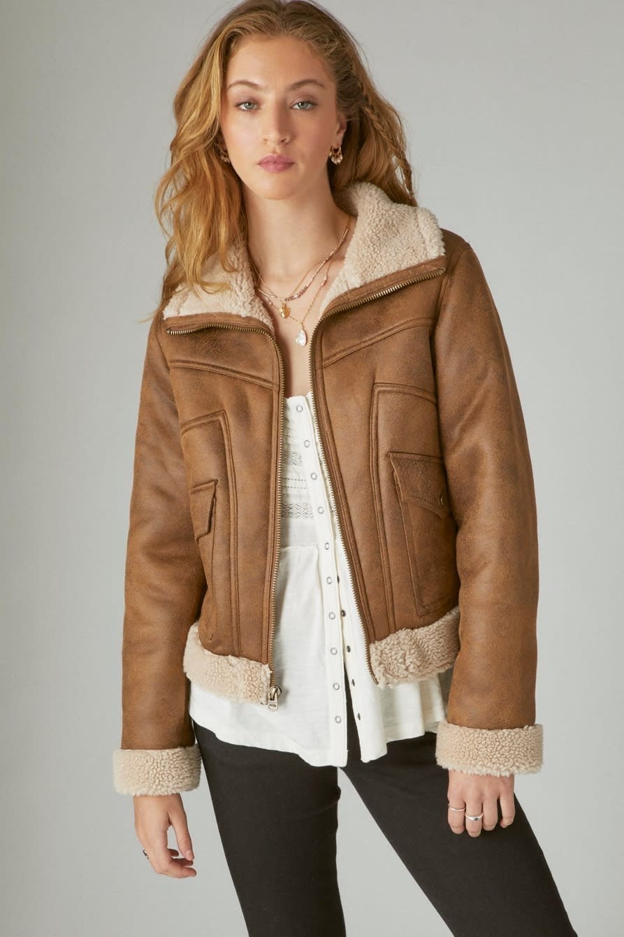 <p><a href="https://go.redirectingat.com?id=74968X1596630&url=https%3A%2F%2Fwww.luckybrand.com%2Fsuede-faux-shearling-jacket%2F196200403847.html&sref=https%3A%2F%2Fwww.thepioneerwoman.com%2Ffashion-style%2Fg40873262%2Fleather-jackets-for-women%2F" rel="nofollow noopener" target="_blank" data-ylk="slk:Shop Now;elm:context_link;itc:0;sec:content-canvas" class="link ">Shop Now</a></p><p>Suede Faux Shearling Jacket</p><p>luckybrand.com</p><p>$69.99</p><span class="copyright">Lucky Brand</span>