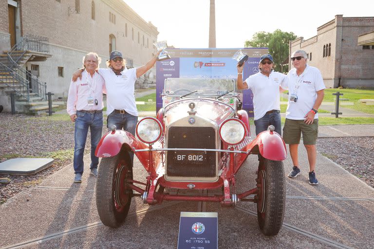 El Alfa Romeo 6C 1750 SS del año 1929, conducido por Alejandro López junto a Gabriel Gourovich, obtuvo el primer premio al Concurso de la Elegancia