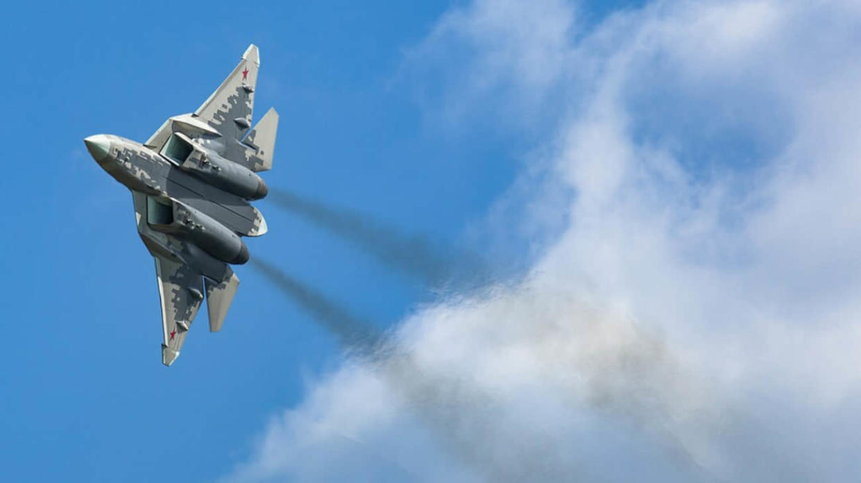 Su-57 fighter jet. Stock photo: Wikipediia