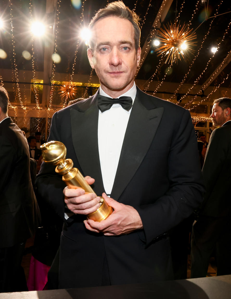 Matthew Macfadyen with his Golden Globe