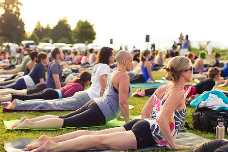 9. Yoga on a Sunday night.