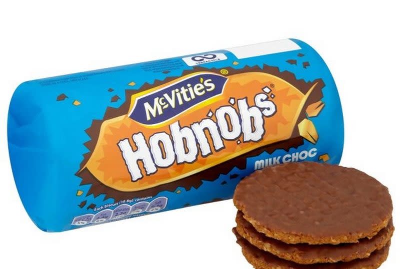 A packet of Hobnobs