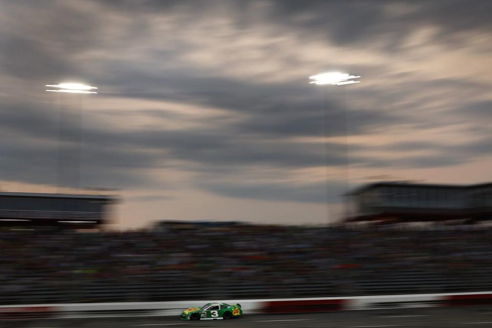 north wilkesboro, north carolina may 17 dale earnhardt jr, driver of the 3 sun drop chevrolet, races during the cars late model stock car tour window world 125 at north wilkesboro speedway on may 17, 2023 in north wilkesboro, north carolina photo by jared c tiltongetty images