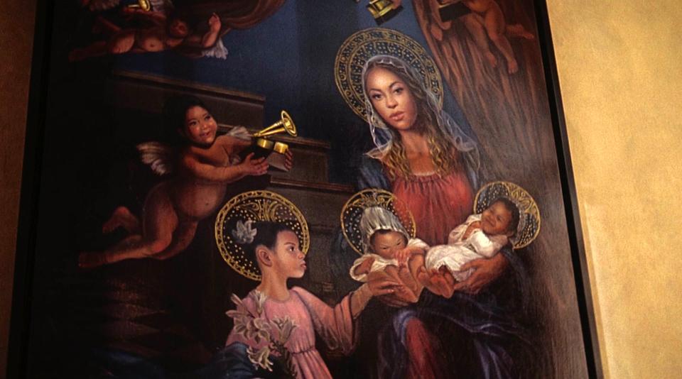 beyonce family painting black is king