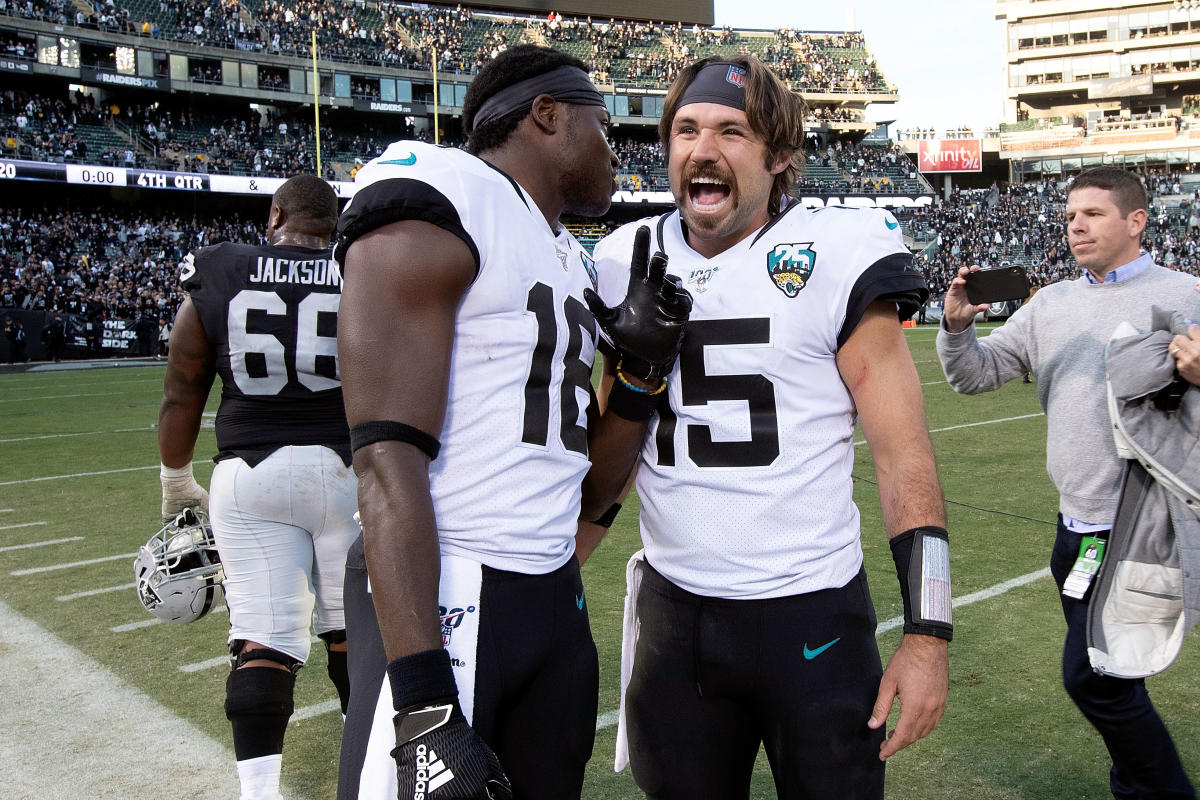 Gardner Minshew on beating Raiders in final game in Oakland: 'It'll be an  Aflac trivia question